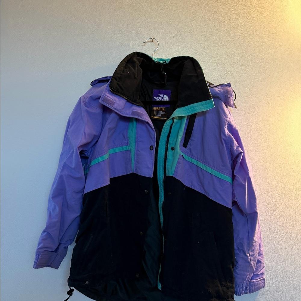 Vintage North Face Purple and Black Ski Jacket
